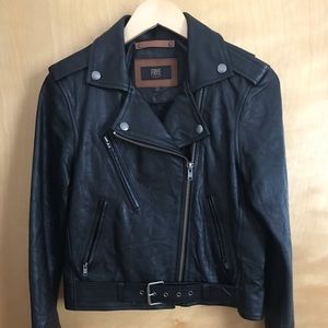 Frye Carly Leather Biker Jacket